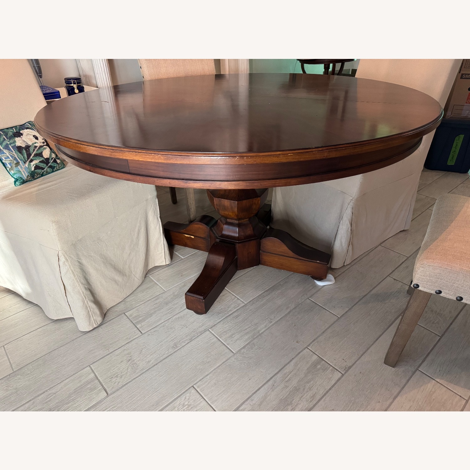 Vintage/Antique Pedastal Table Dining Sets - image-1