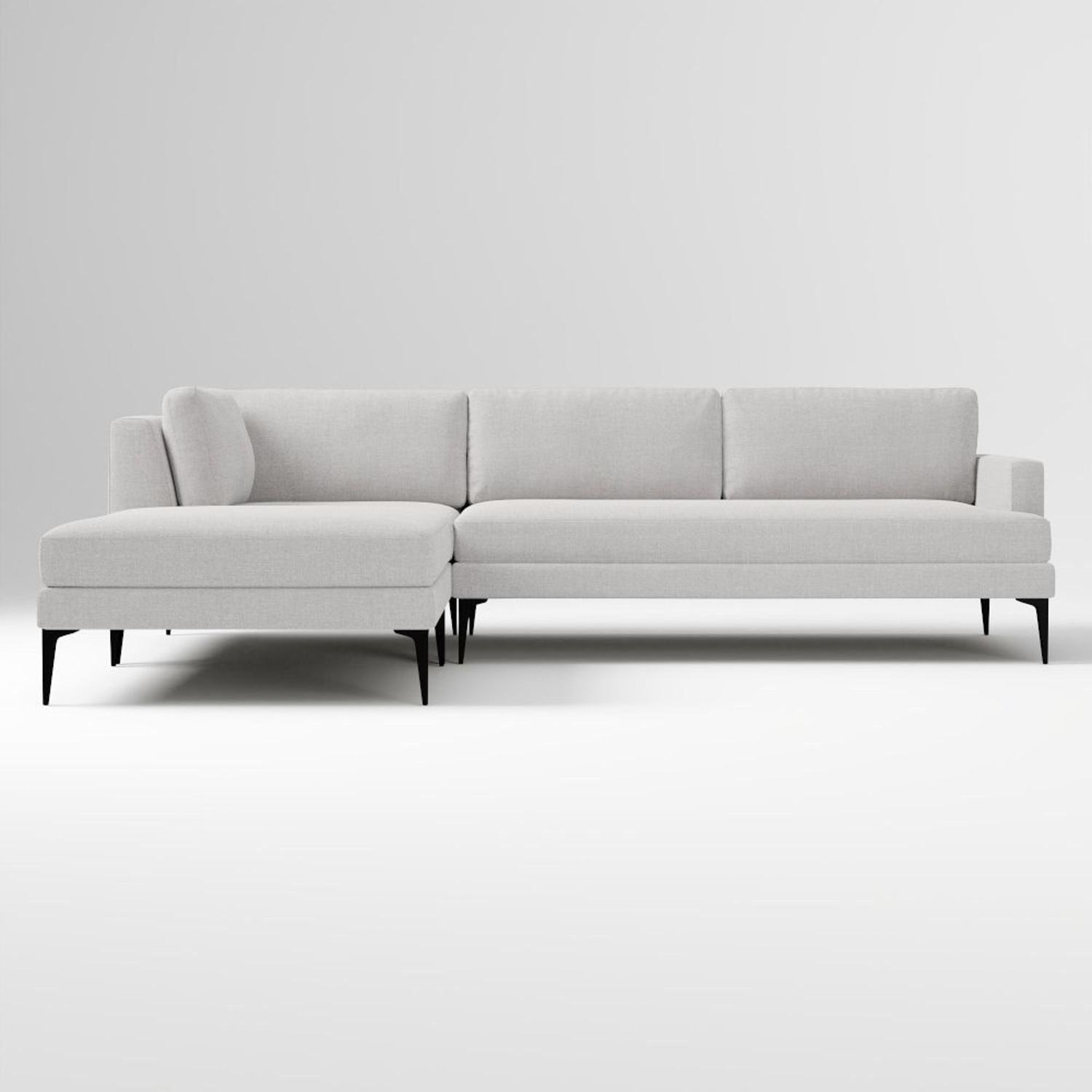 West Elm Andes 3-Piece Ottoman Sectional - image-3