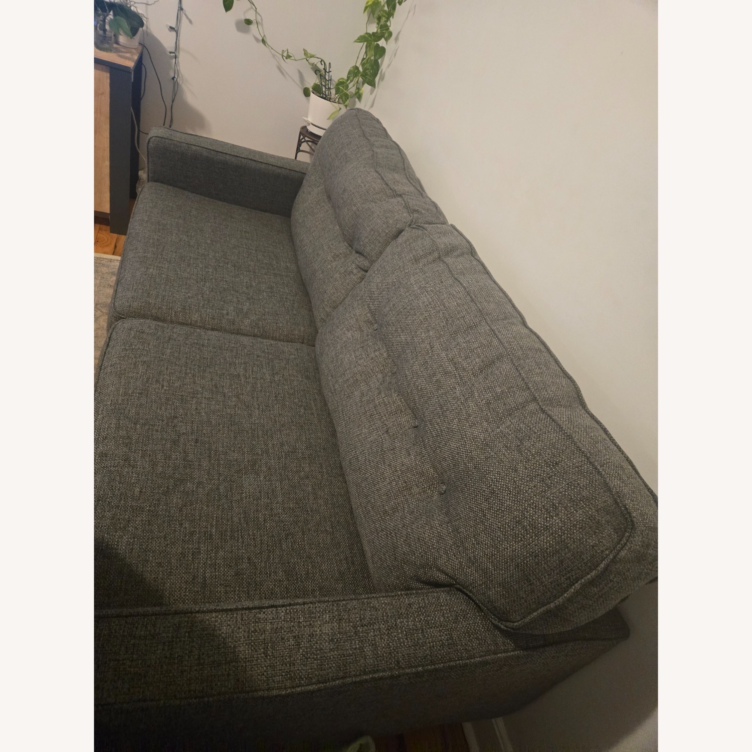 Ashley Furniture Dark Gray Fabric 3 Seater Sofa - image-2