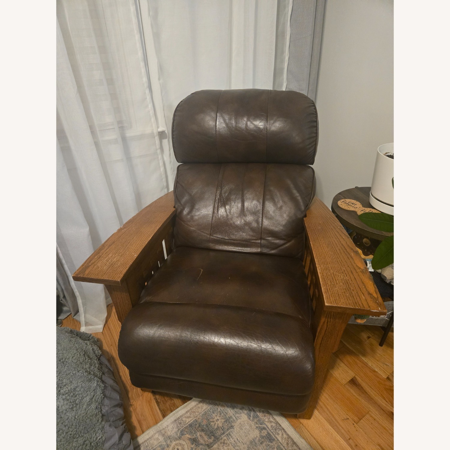 El Dorado Dark Brown Leather Recliner - image-1