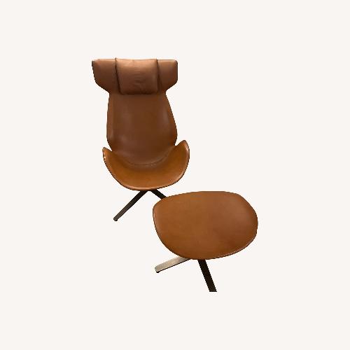 Used Shelter Armchair by Tacchini With Ottoman for sale on AptDeco