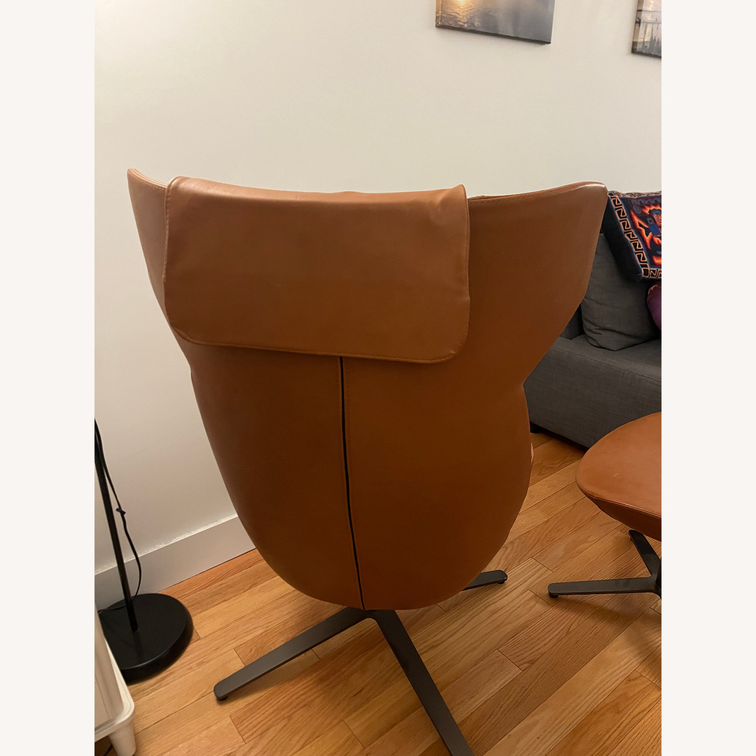 Shelter Armchair by Tacchini With Ottoman - image-4