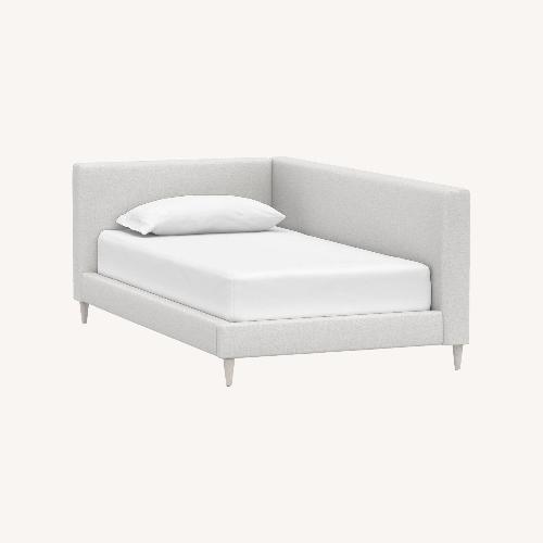 Used PBK x West Elm Timo Upholstered Full Bed Linen for sale on AptDeco