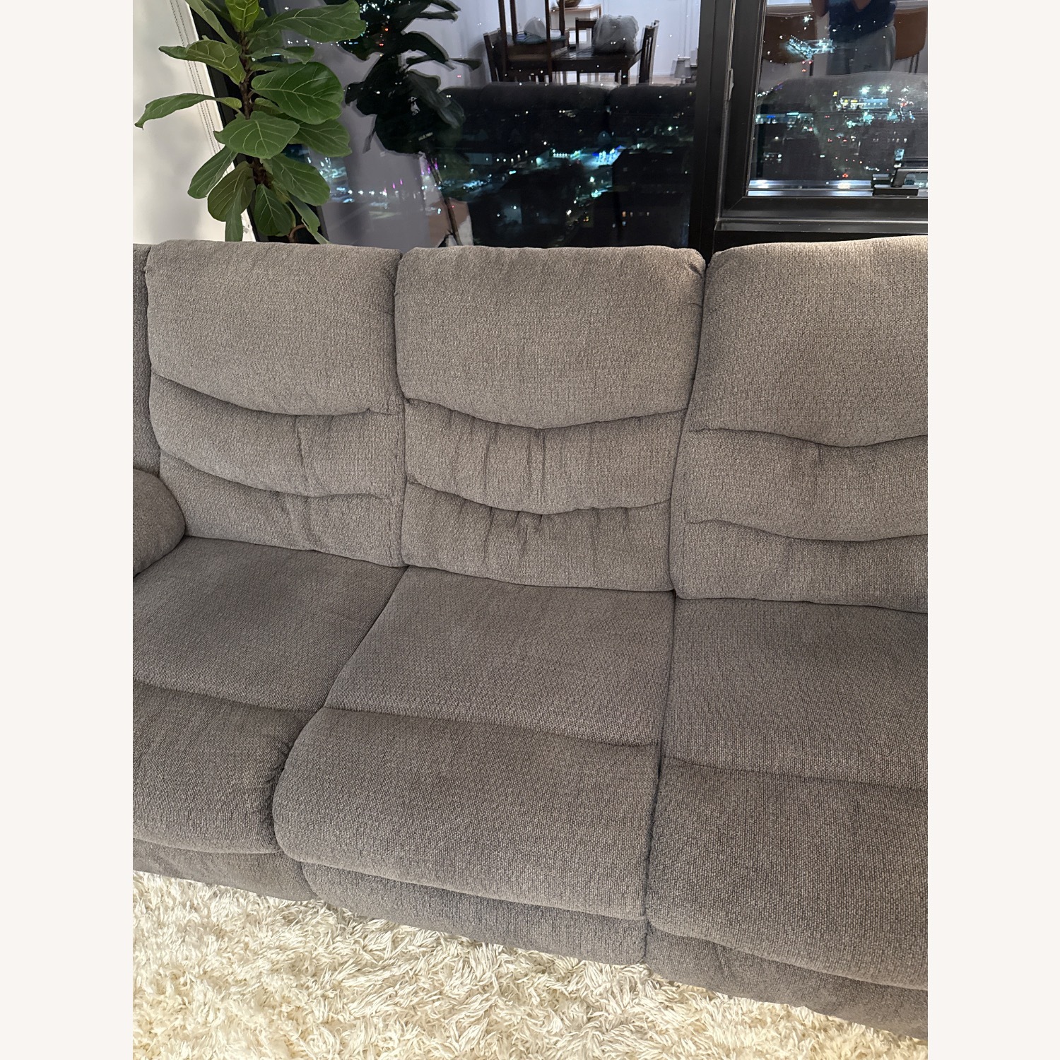 Ashley Furniture Tulen Light Gray Fabric 3+ Seater Sofa - image-5