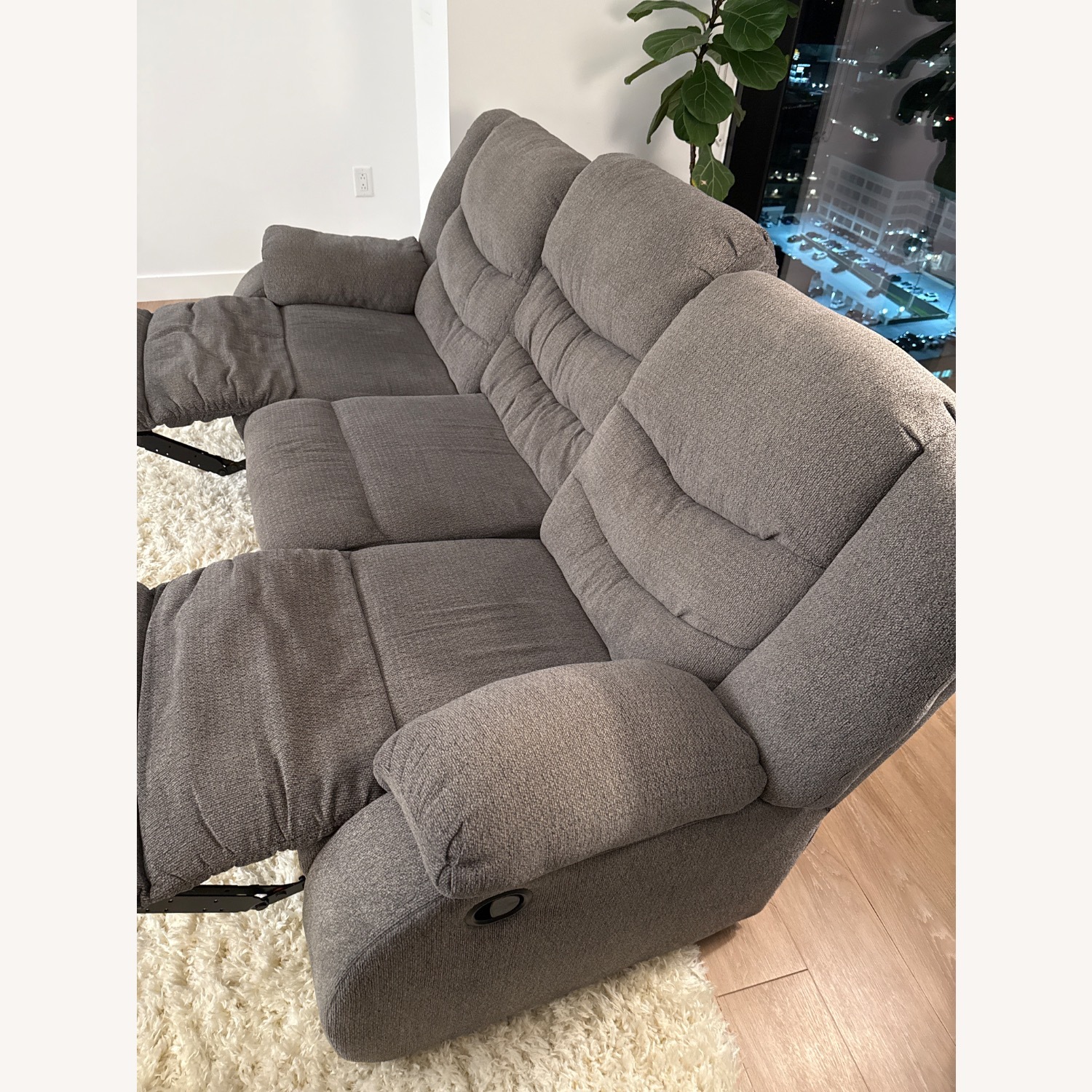 Ashley Furniture Tulen Light Gray Fabric 3+ Seater Sofa - image-4