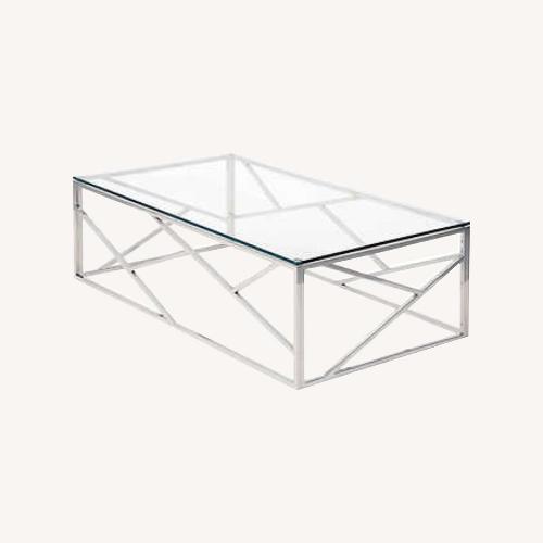 Used Costsco Glass Coffee Table for sale on AptDeco