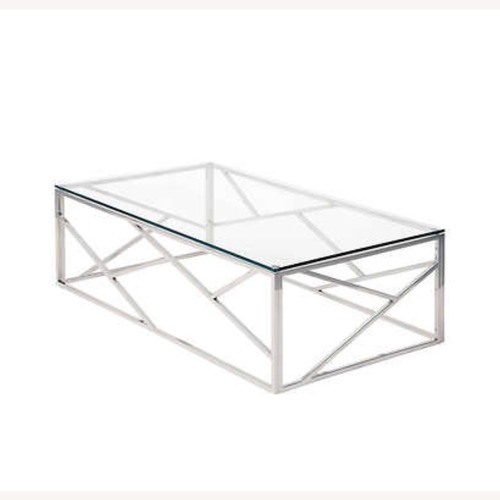 Used Costsco Glass Coffee Table for sale on AptDeco