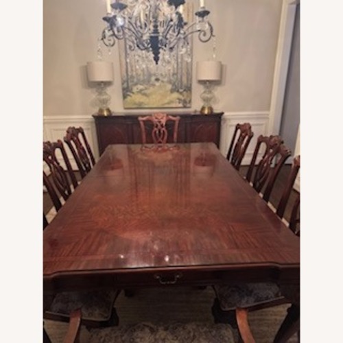 Used Century Furniture Dining Table + 8 Chairs for sale on AptDeco