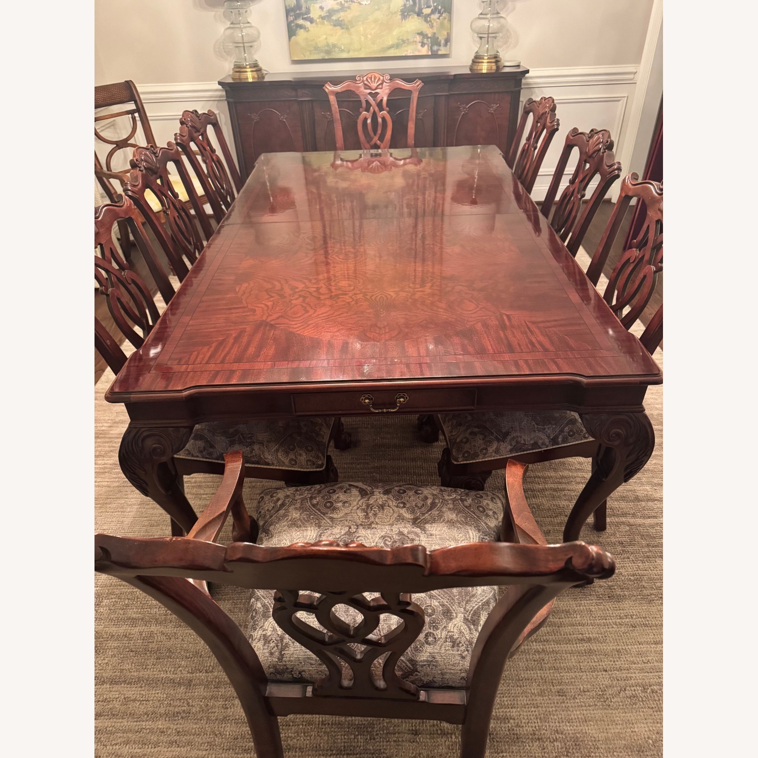 Century Furniture Dining Table + 8 Chairs - image-2