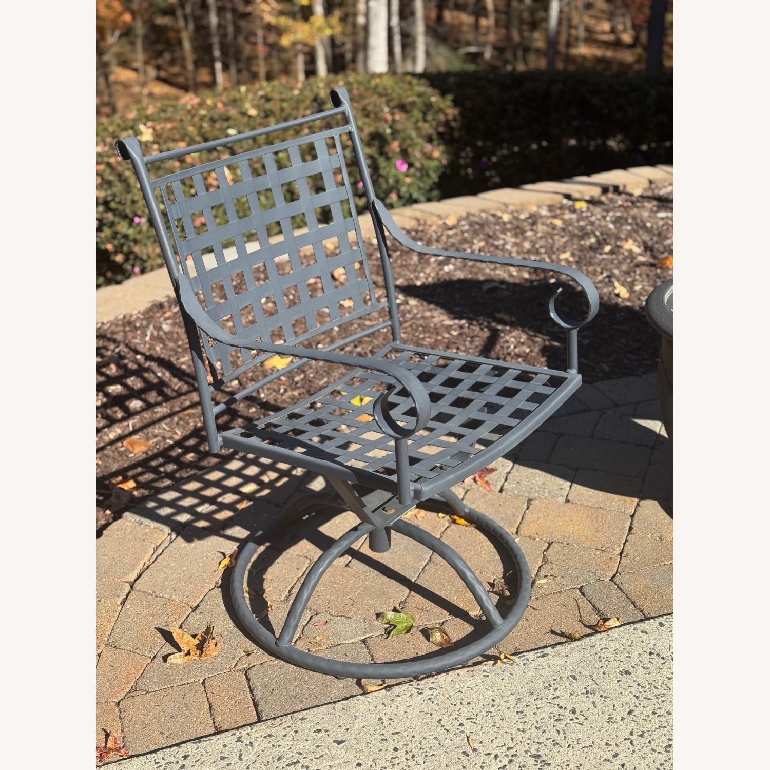 Meadowcraft Black Metal Patio Furniture - image-7