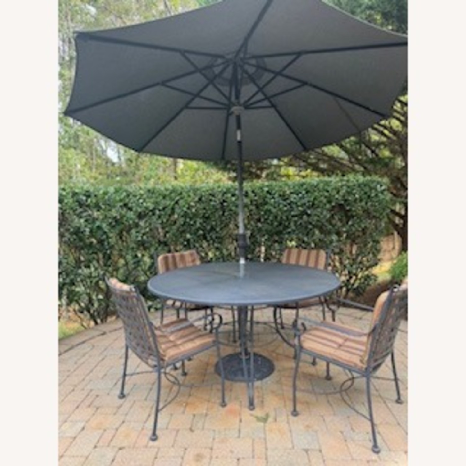 Meadowcraft Black Metal Patio Furniture - image-2