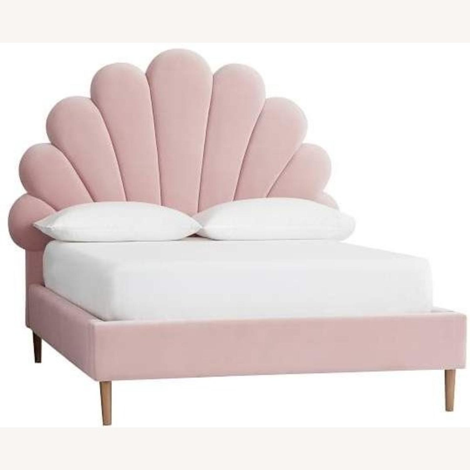  Emily & Merritt Upholstered Shell Bed  - image-1