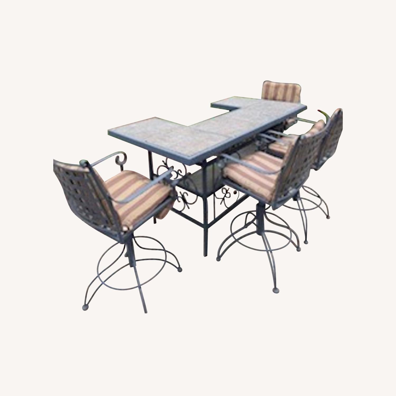 Meadowcraft Black Metal Patio Furniture - image-0