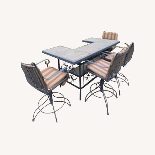 Used Meadowcraft Black Metal Patio Furniture for sale on AptDeco