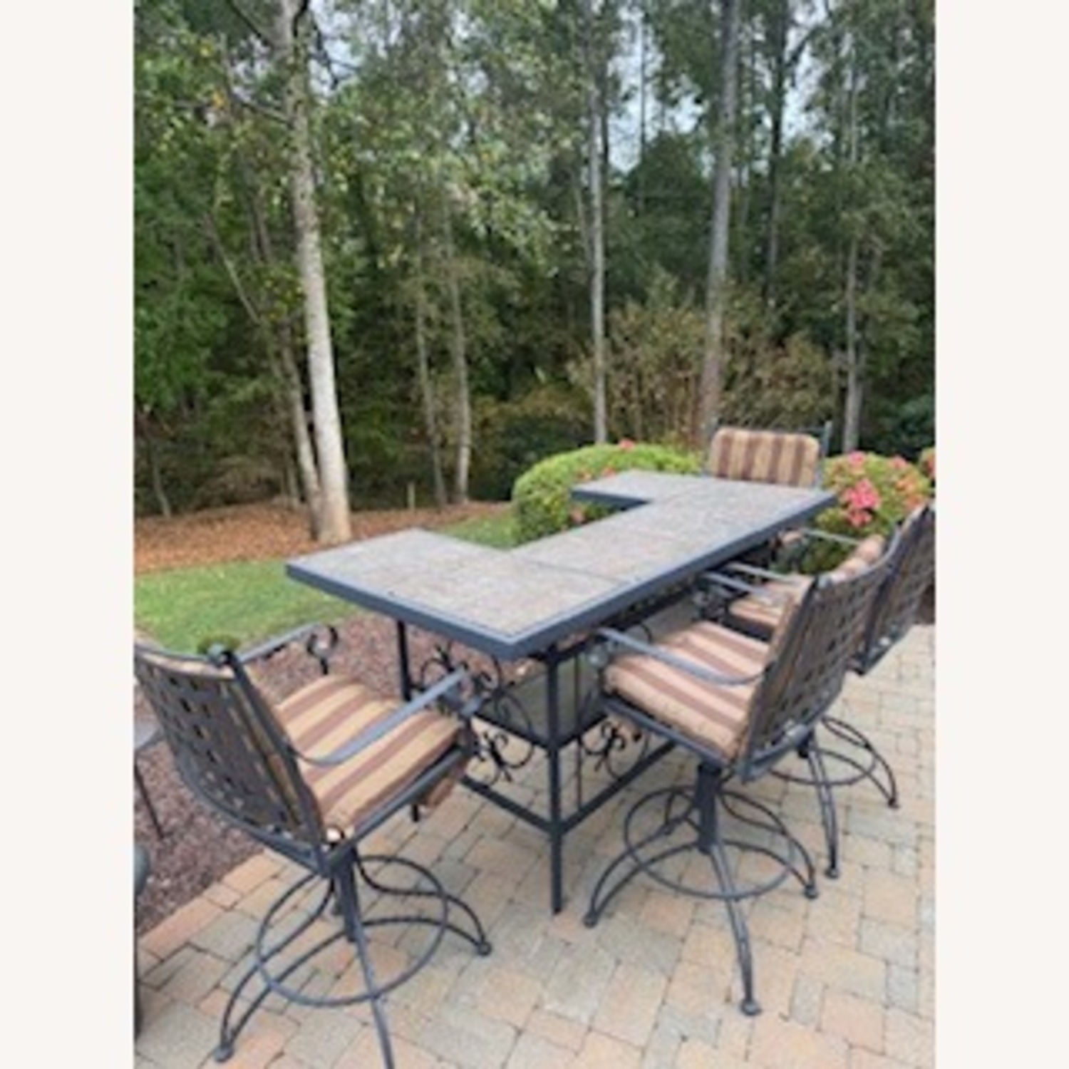 Meadowcraft Black Metal Patio Furniture - image-2