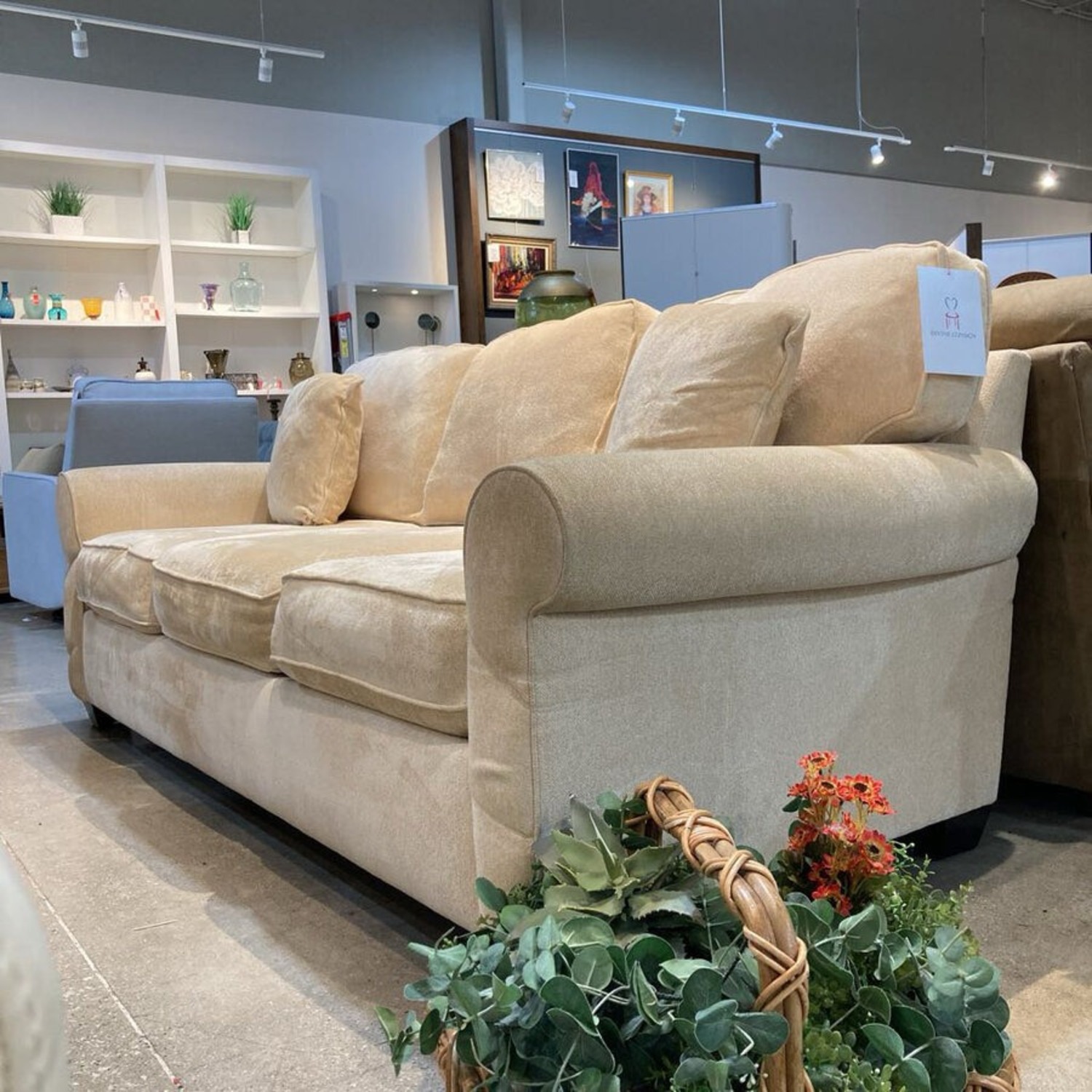 Max Home Comfy Three-Seat Sofa - image-2