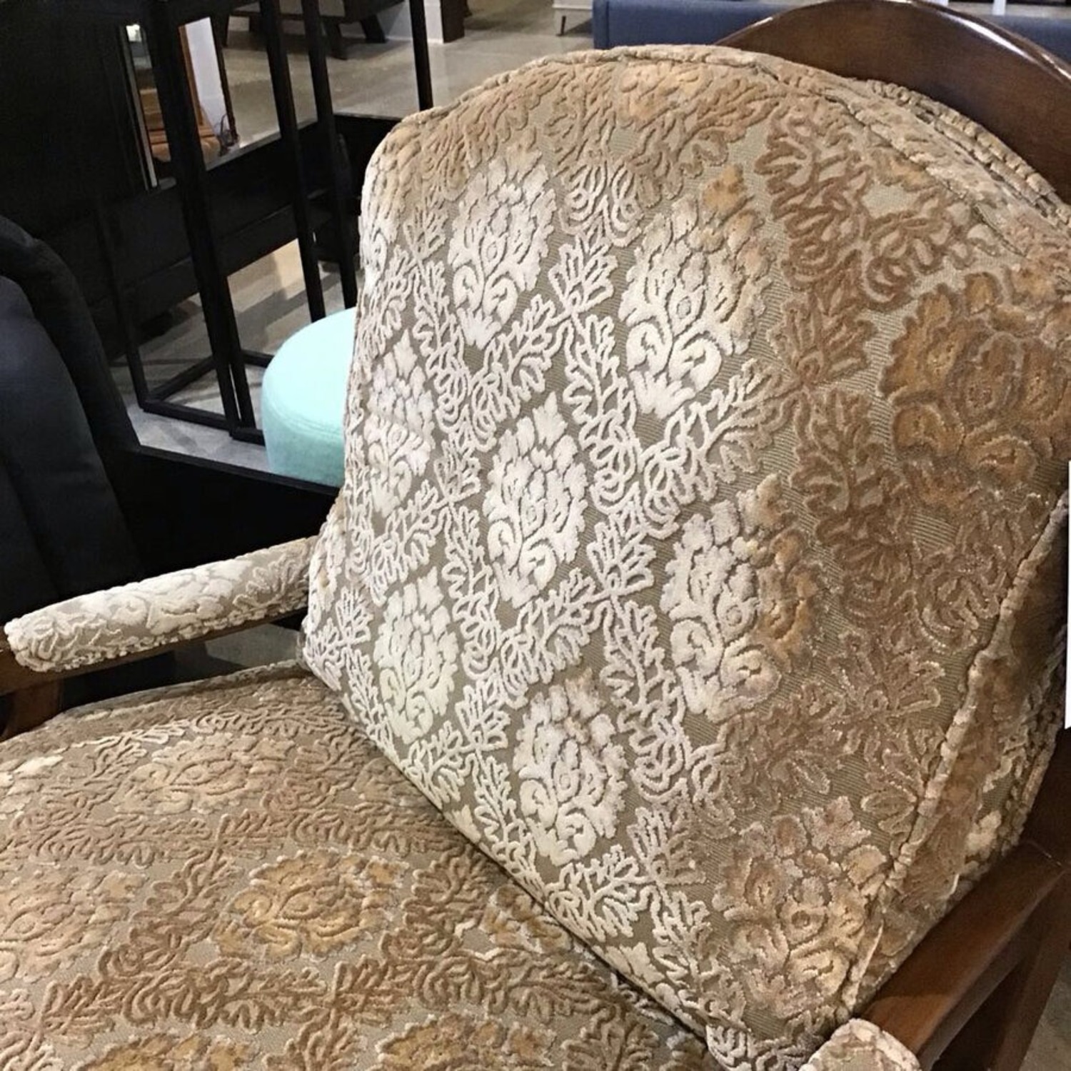 Hickory White Juliette Chair w Matching Ottoman - image-7