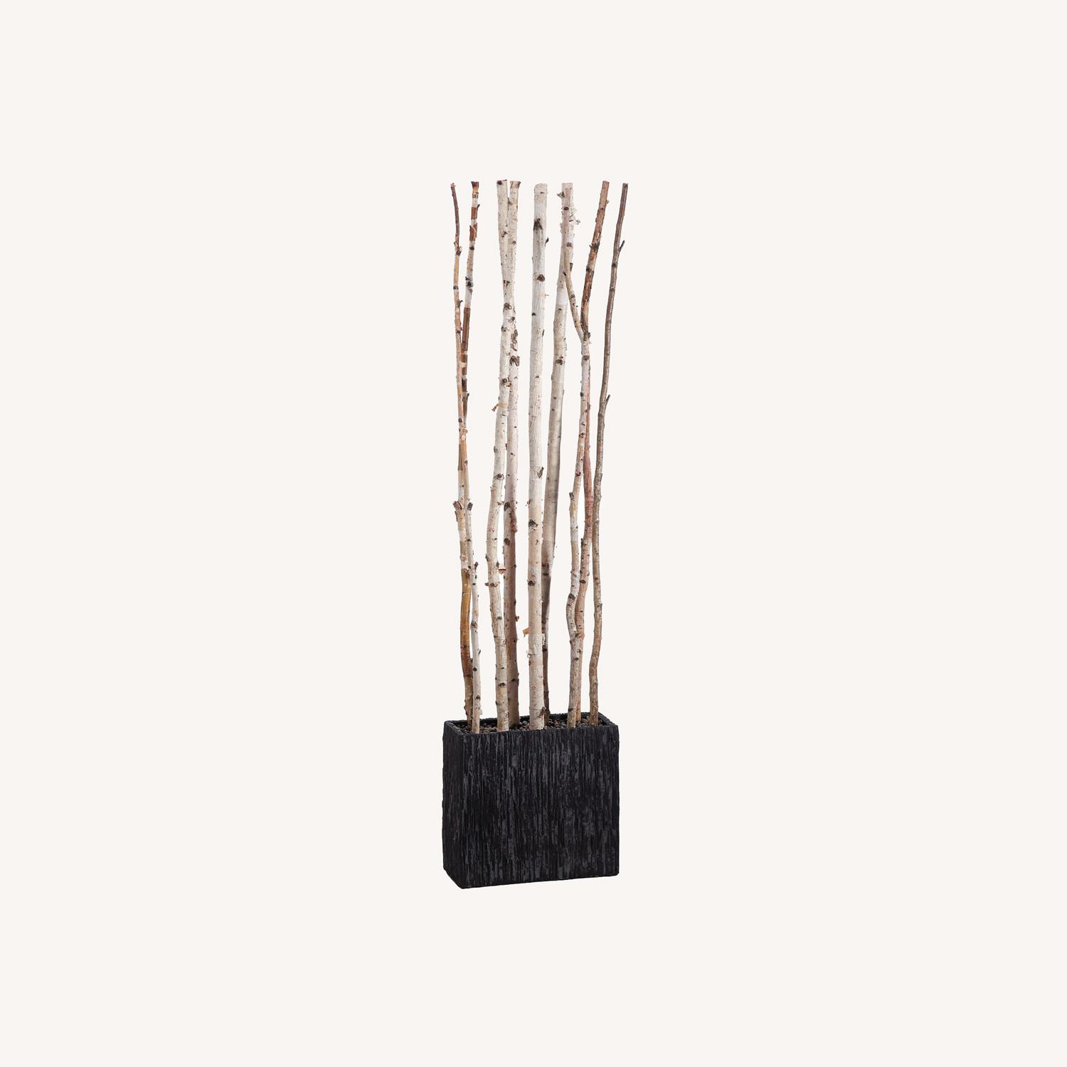 West Elm Faux Potted Birch Tree Divider - image-0