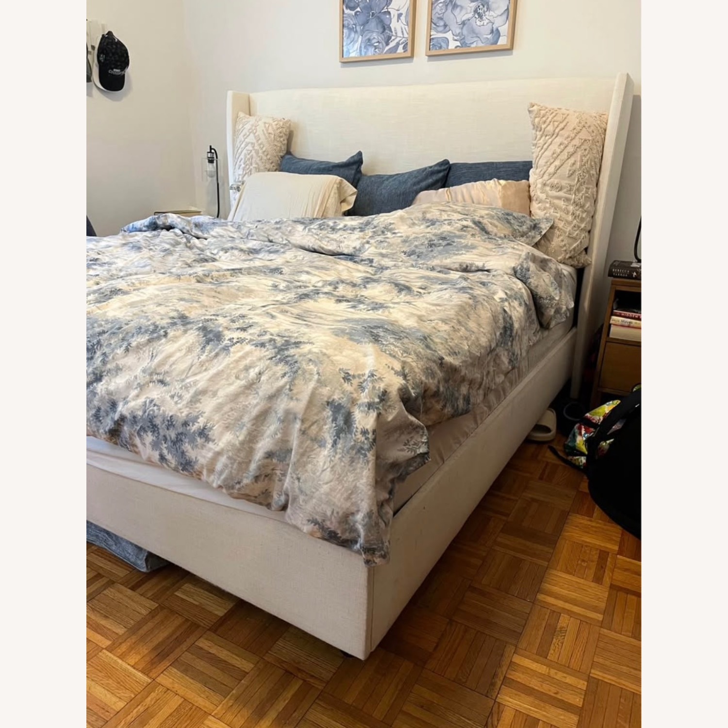 Joss & Main Tilly White King Bed Frame - image-3