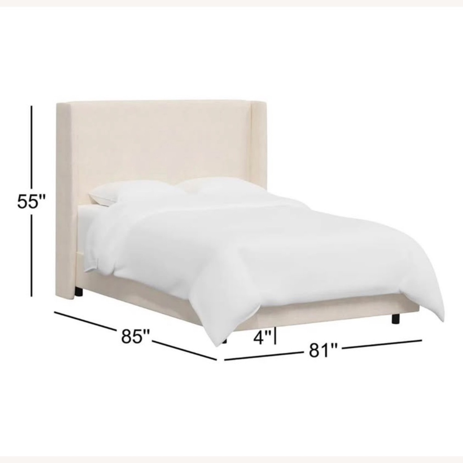 Joss & Main Tilly White King Bed Frame - image-4
