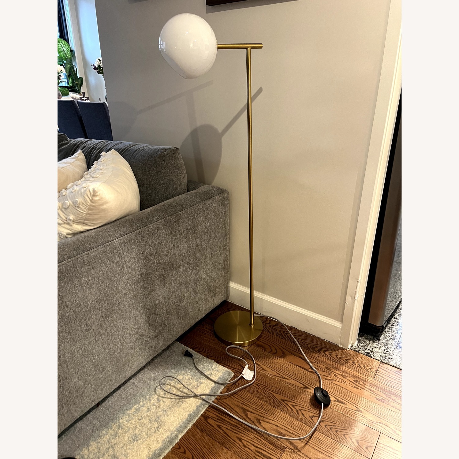 West Elm Staggered Yellow Brass Floor Lamp - image-1