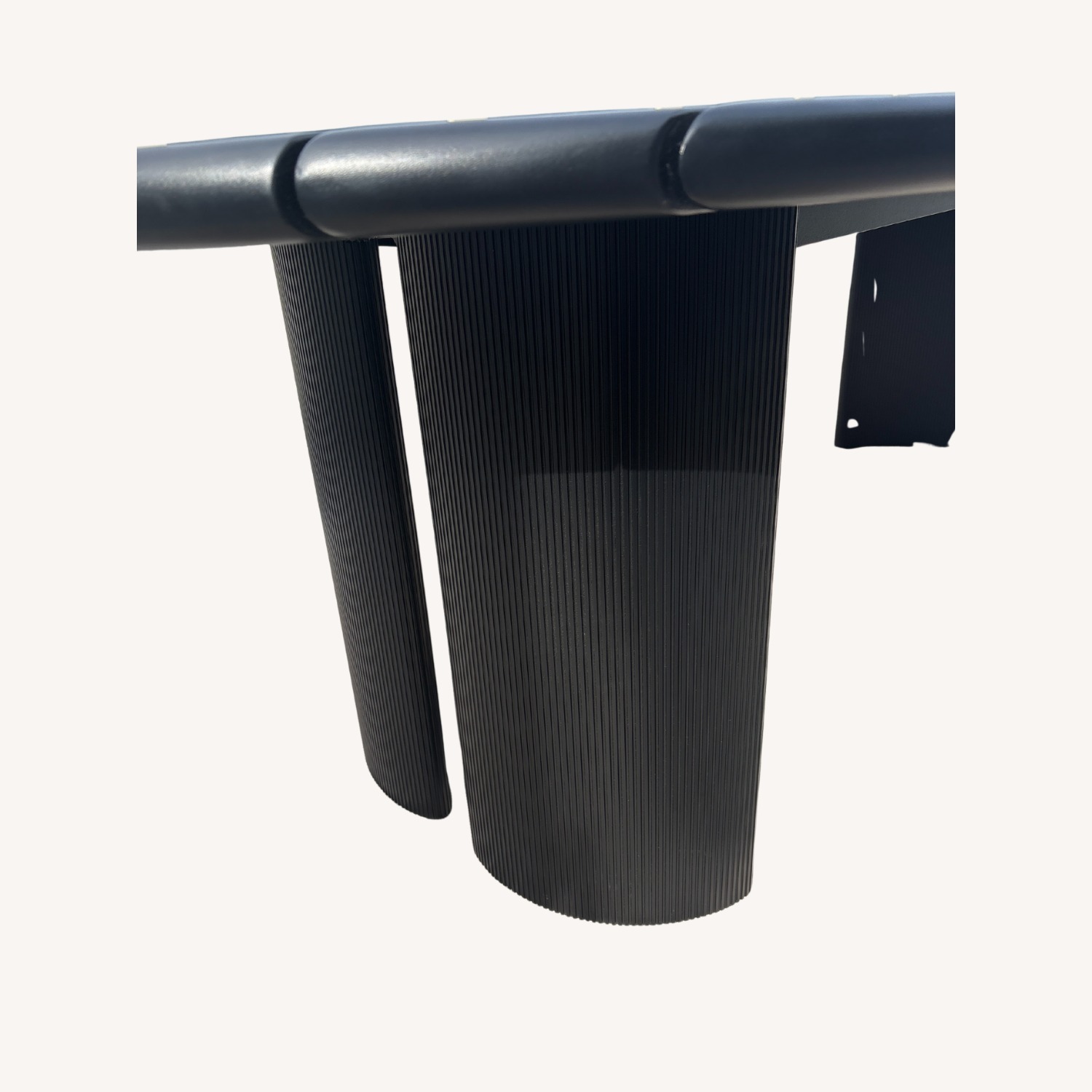 Restoration Hardware Striata Aluminum Dining Table - image-12