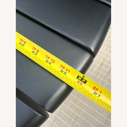 Used Restoration Hardware Striata Aluminum Dining Table for sale on AptDeco