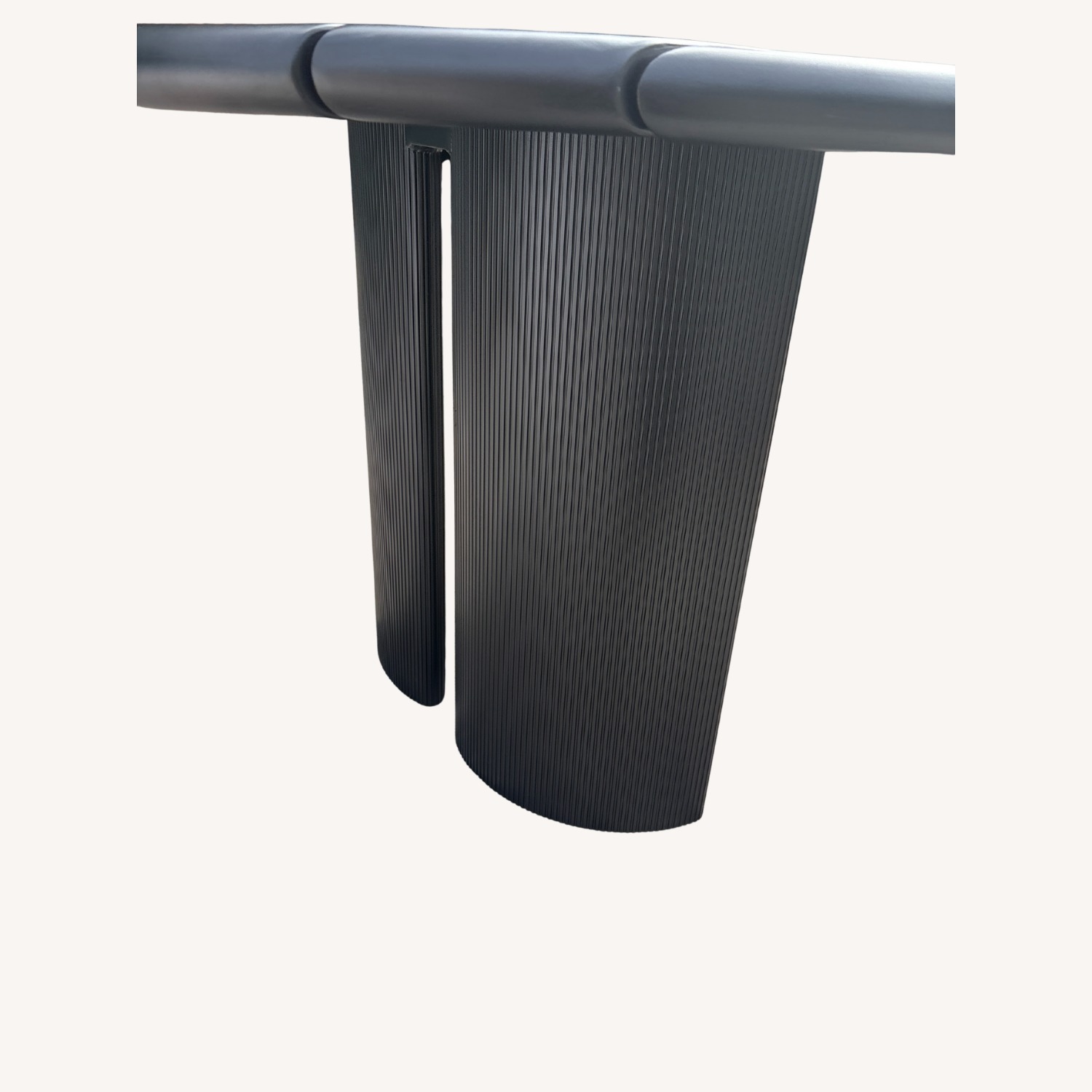 Restoration Hardware Striata Aluminum Dining Table - image-10