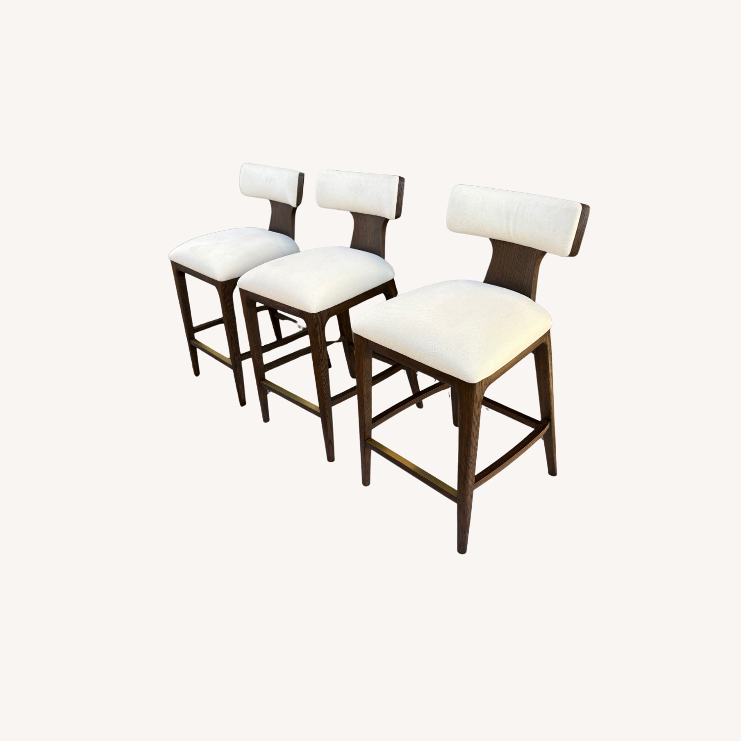 RH Ligné Fabric Bar & Counter Stools — Set of 3 - image-11