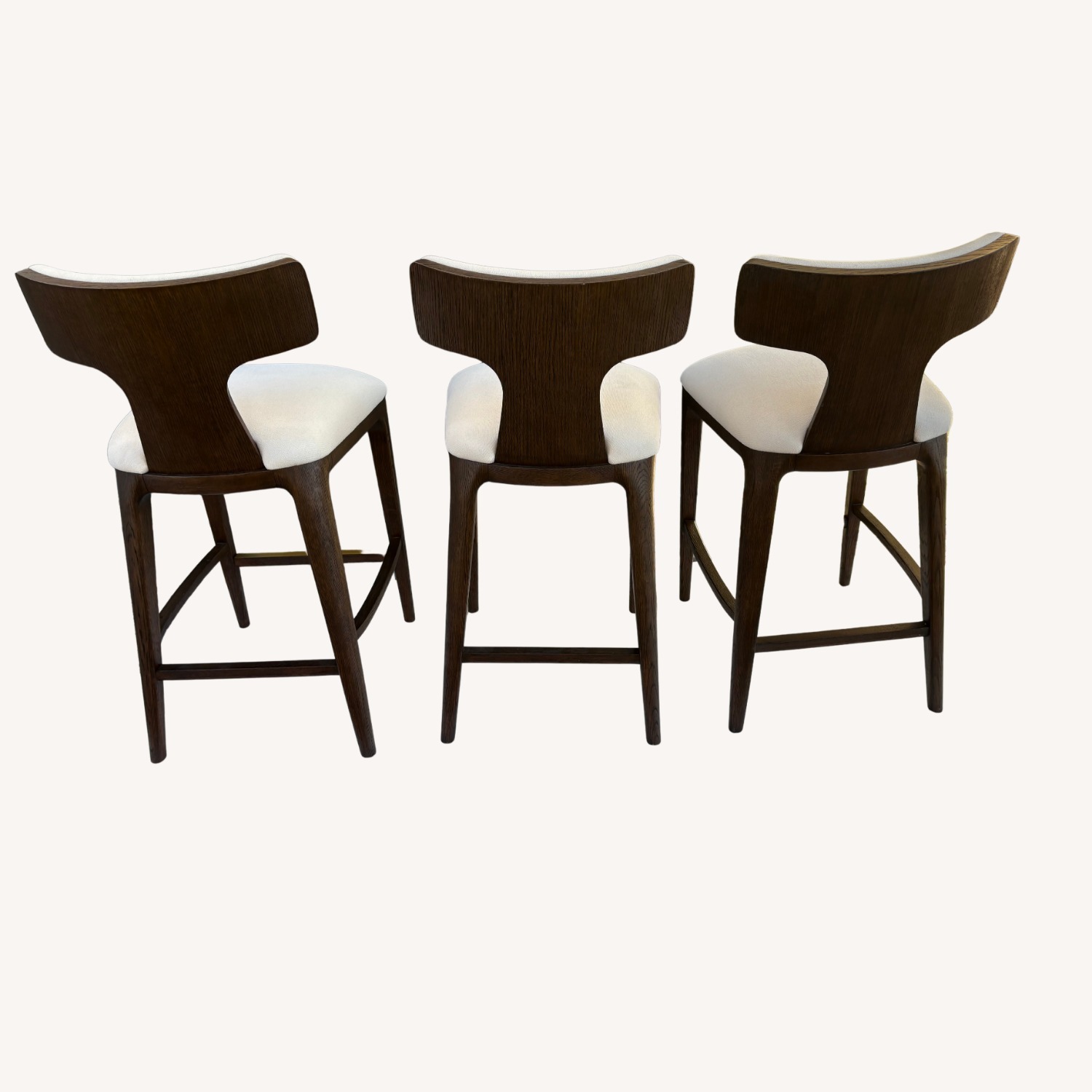 RH Ligné Fabric Bar & Counter Stools — Set of 3 - image-5