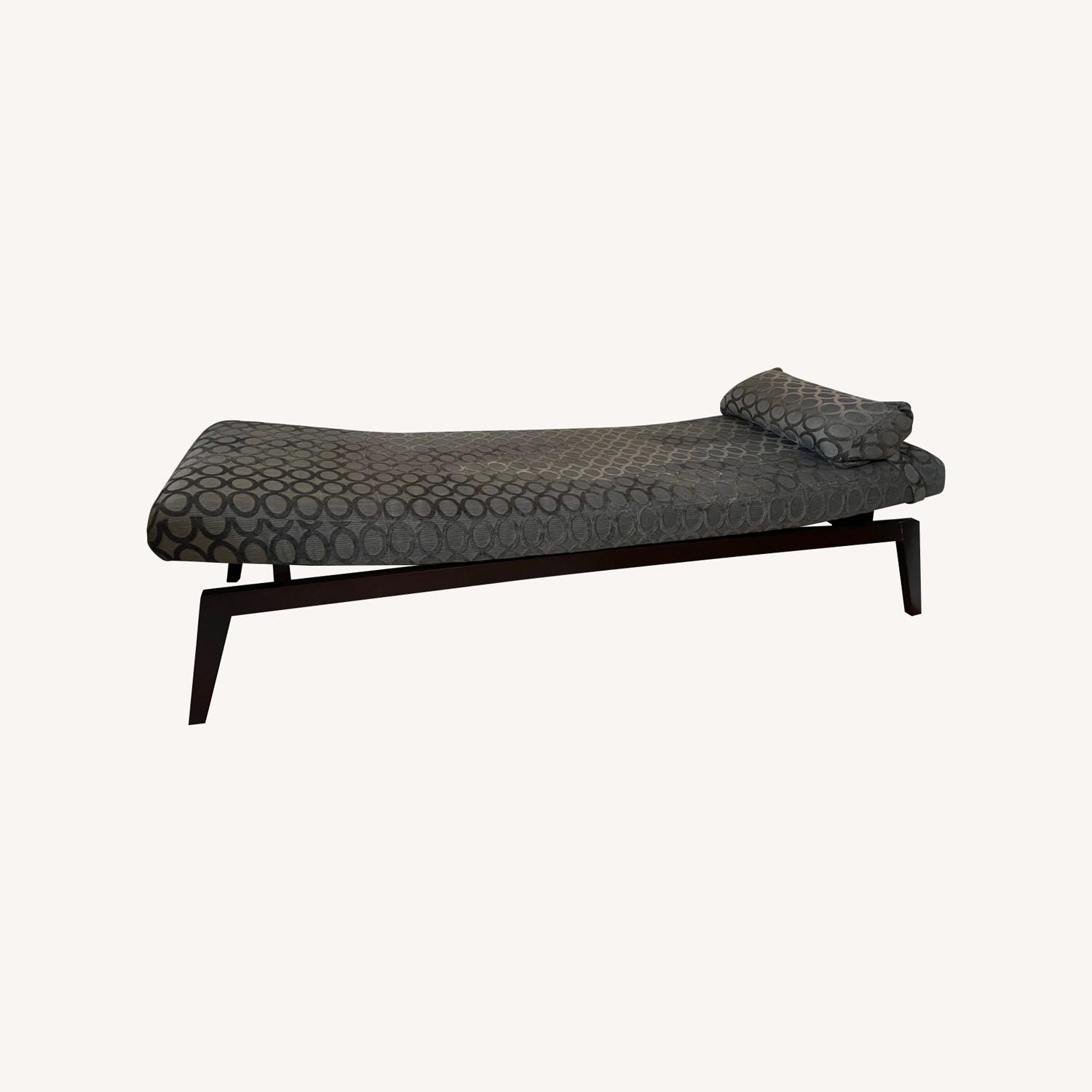 Dark Gray Chaise Lounge - image-0
