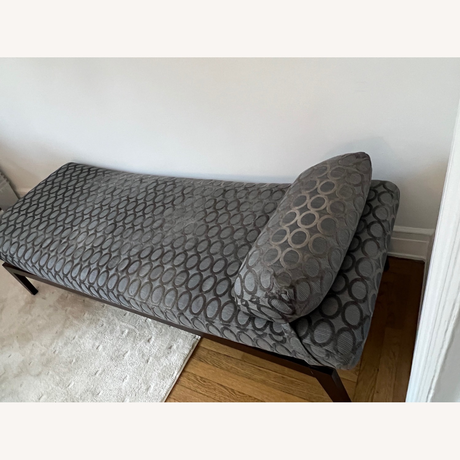 Dark Gray Chaise Lounge - image-2