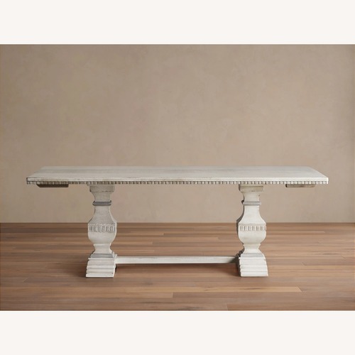 Used Arhaus Cerea Amalfi Bell’Arte Dining Table – 78” for sale on AptDeco