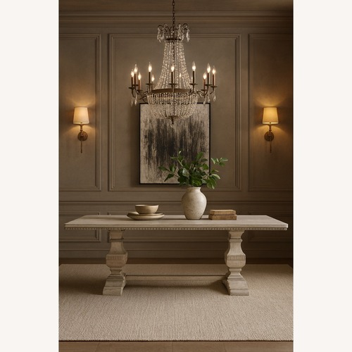 Used Arhaus Cerea Amalfi Bell’Arte Dining Table – 78” for sale on AptDeco