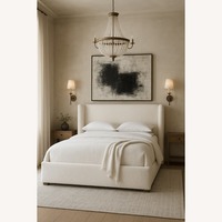 Arhaus Wyller King Bed – Tania Snow (White)