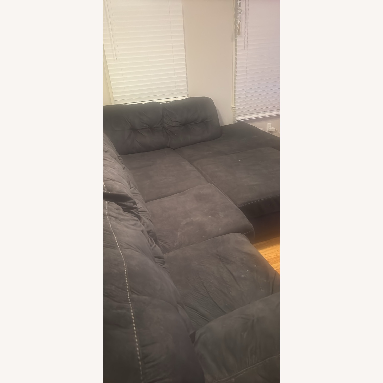 Ashley Furniture Dark Brown 2 Piece Sectional - image-1