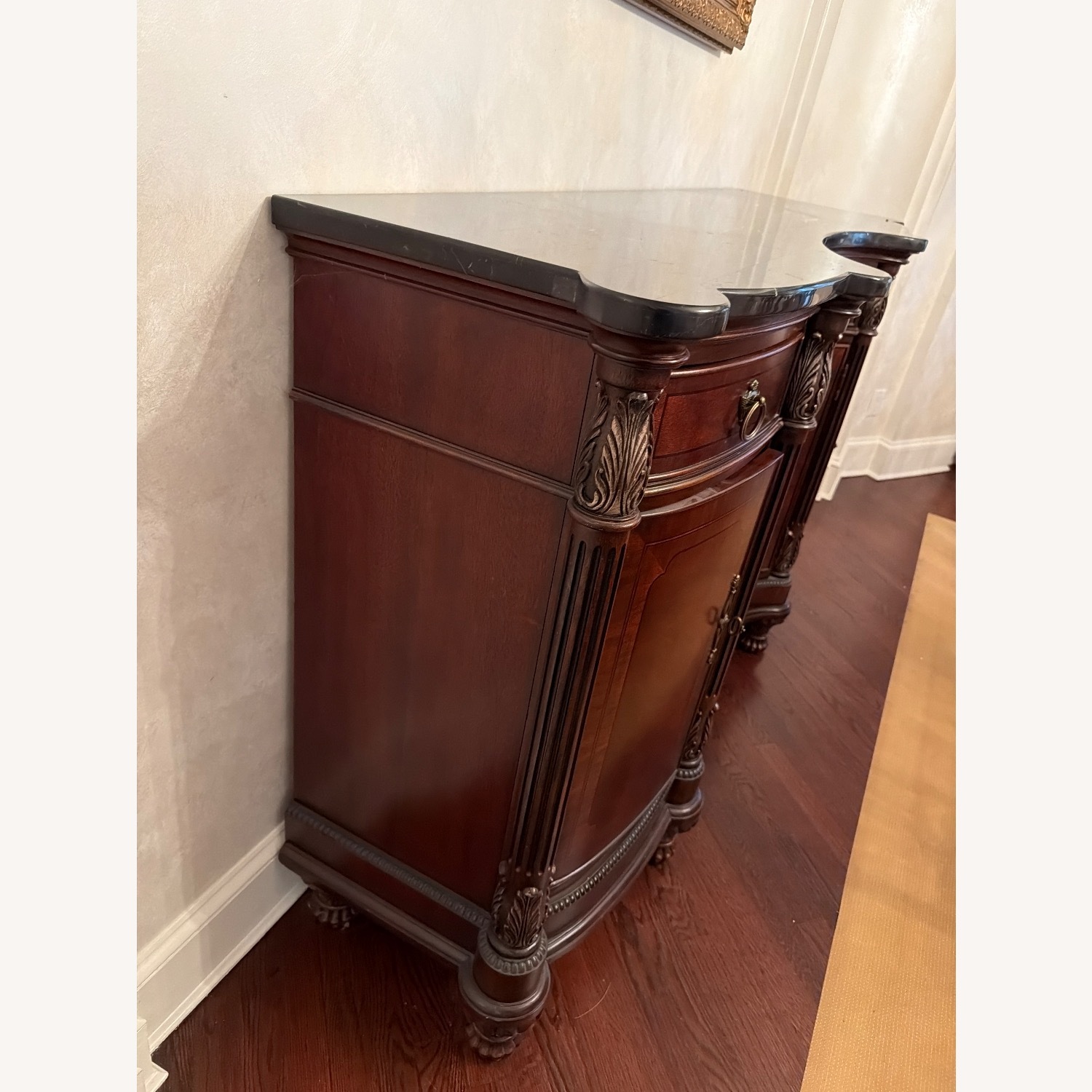 Vintage/Antique Dark Brown Wood Sideboard - image-2