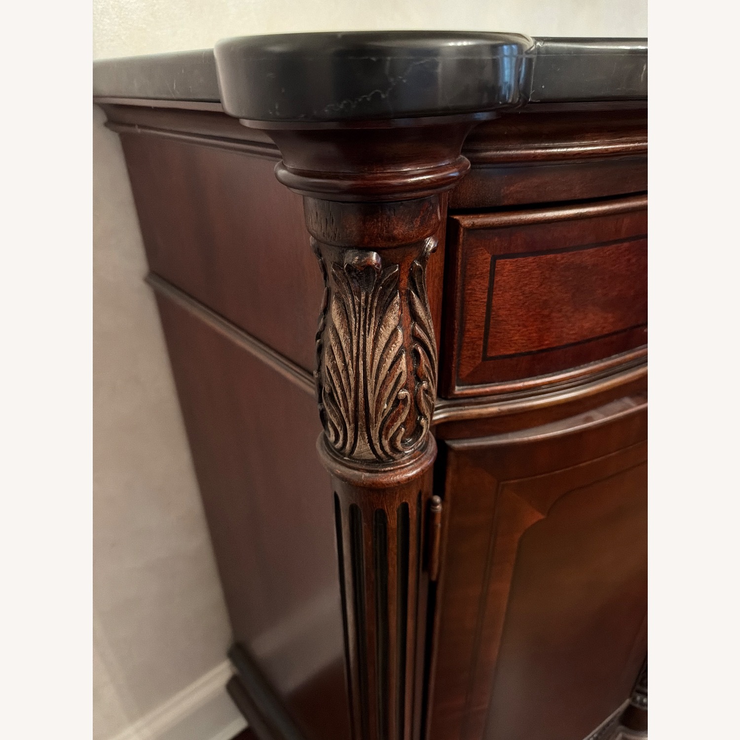 Vintage/Antique Dark Brown Wood Sideboard - image-3