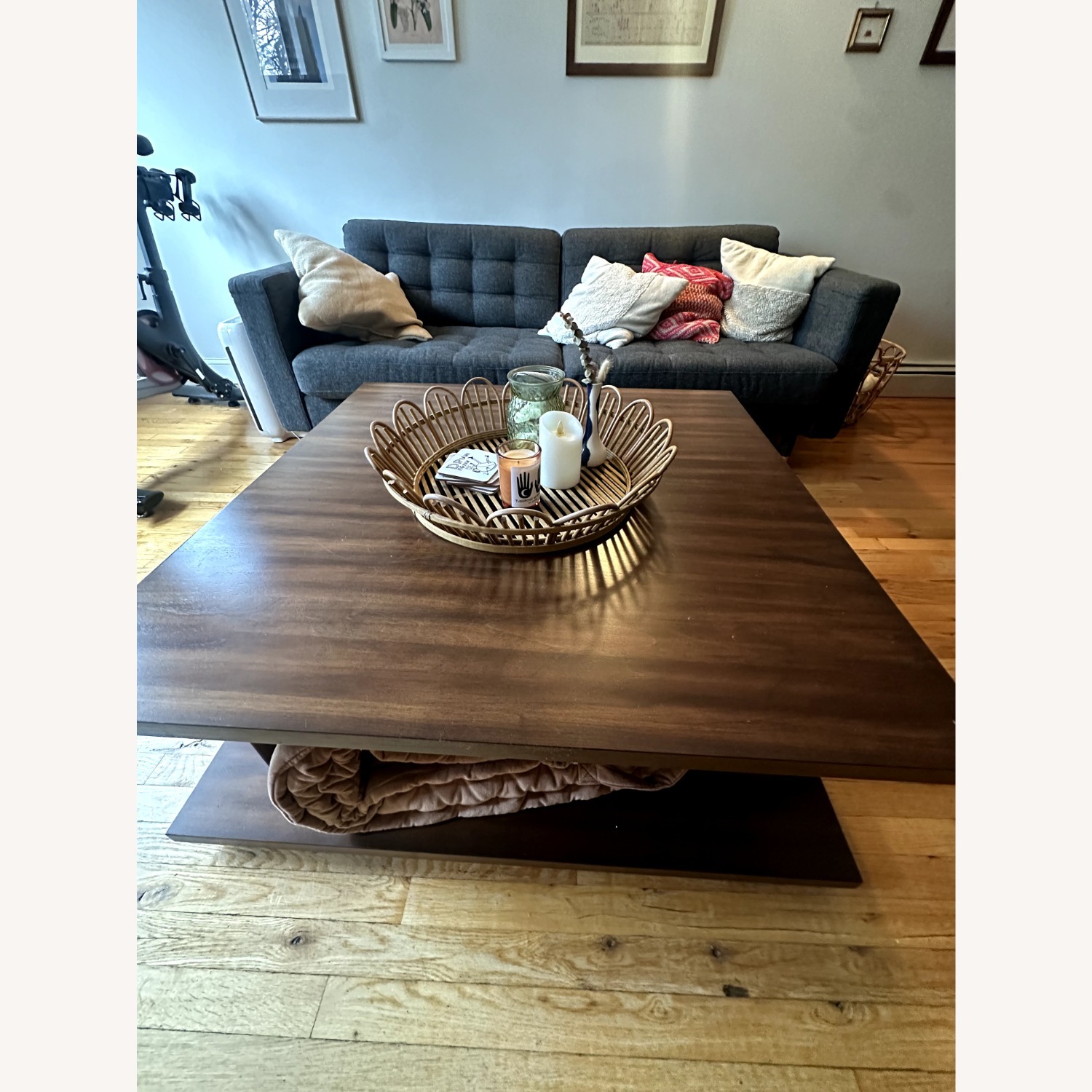 West Elm Enzo Dark Brown Coffee Table - image-1