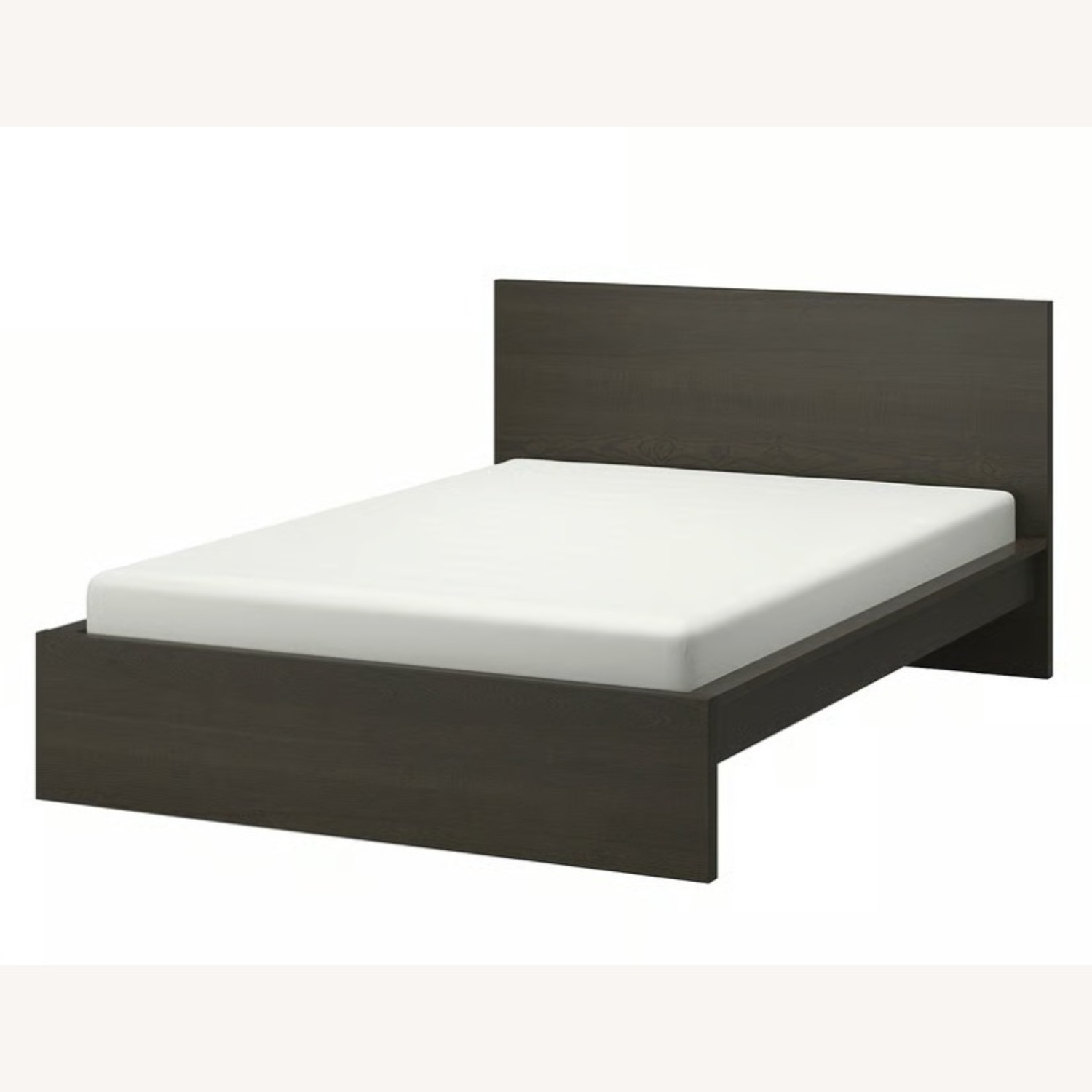 IKEA Malm-queen Dark Brown Wood Queen Bed - image-2