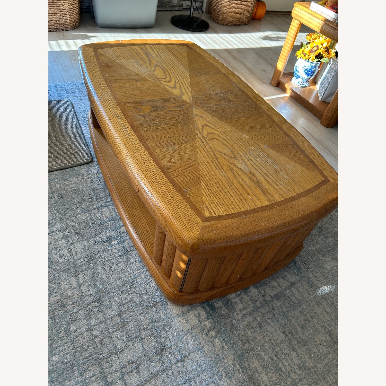Natural Oak Coffee Table - image-2
