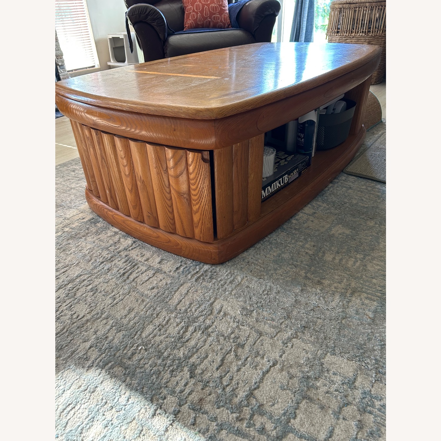 Natural Oak Coffee Table - image-4