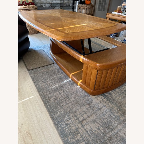 Used Natural Oak Coffee Table for sale on AptDeco