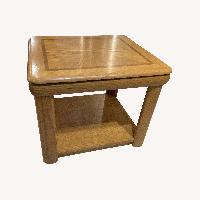 Natural Wood Side Tables