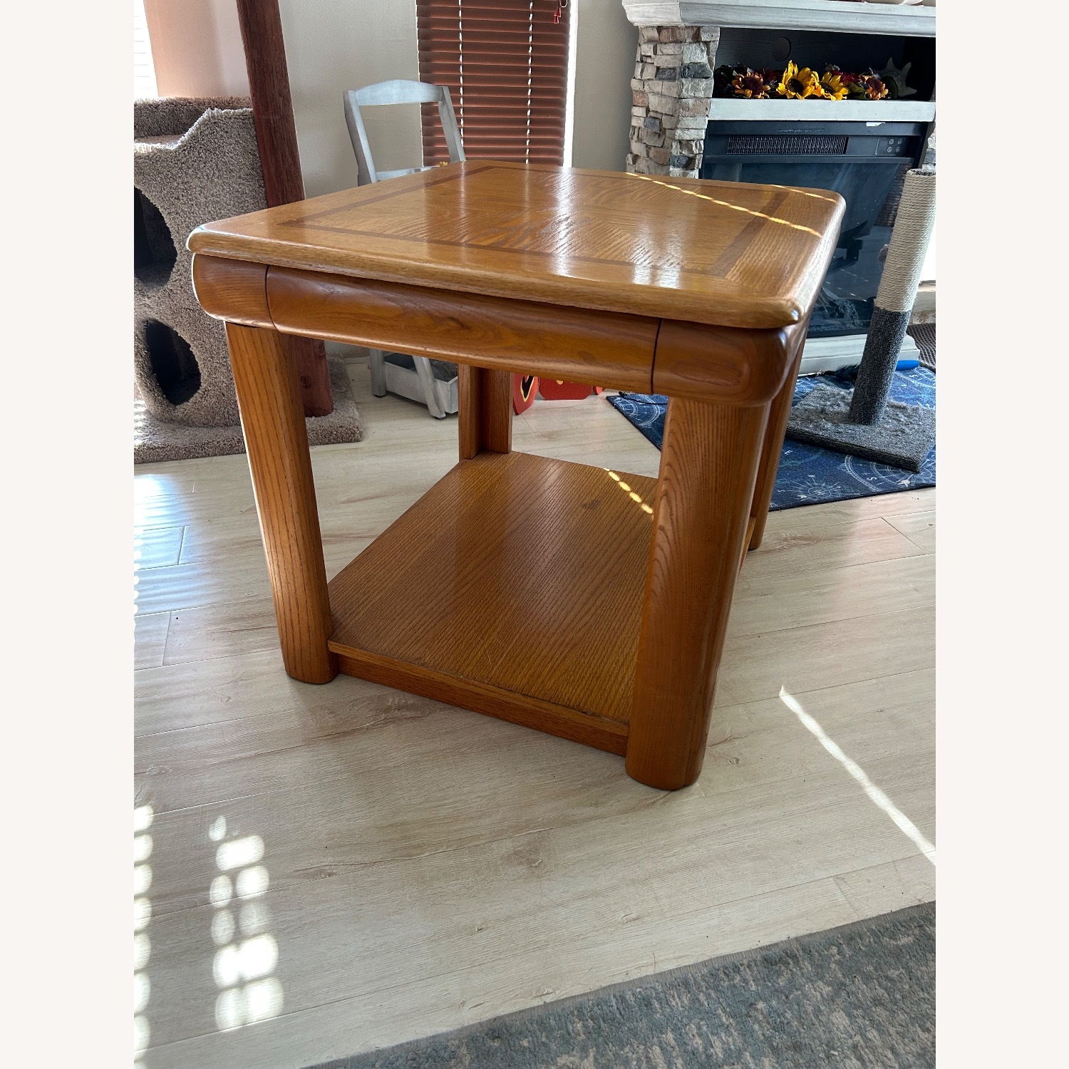 Natural Wood Side Tables - image-2