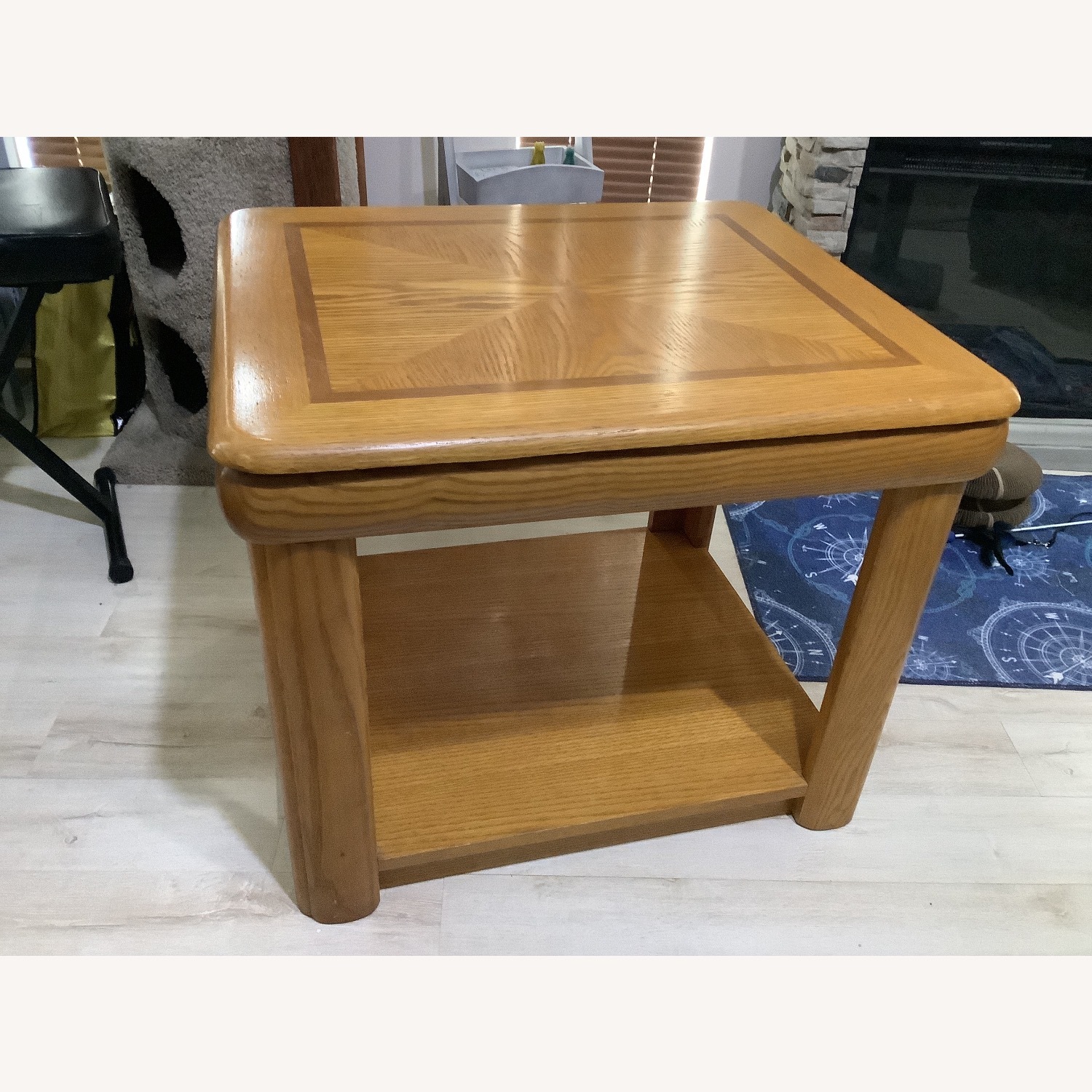 Natural Wood Side Tables - image-3