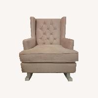 Pink Velvet Accent Chair