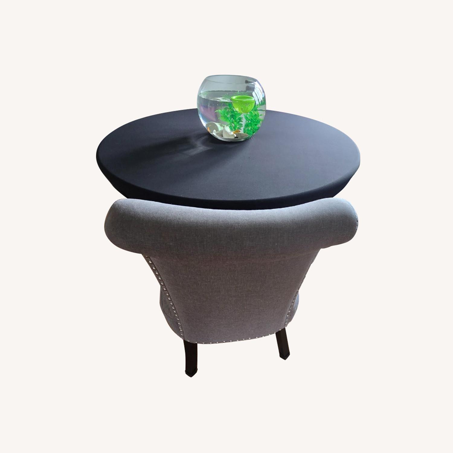 Home Goods Black Fabric Dining Table - image-0