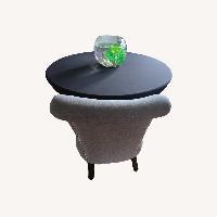 Home Goods Black Fabric Dining Table