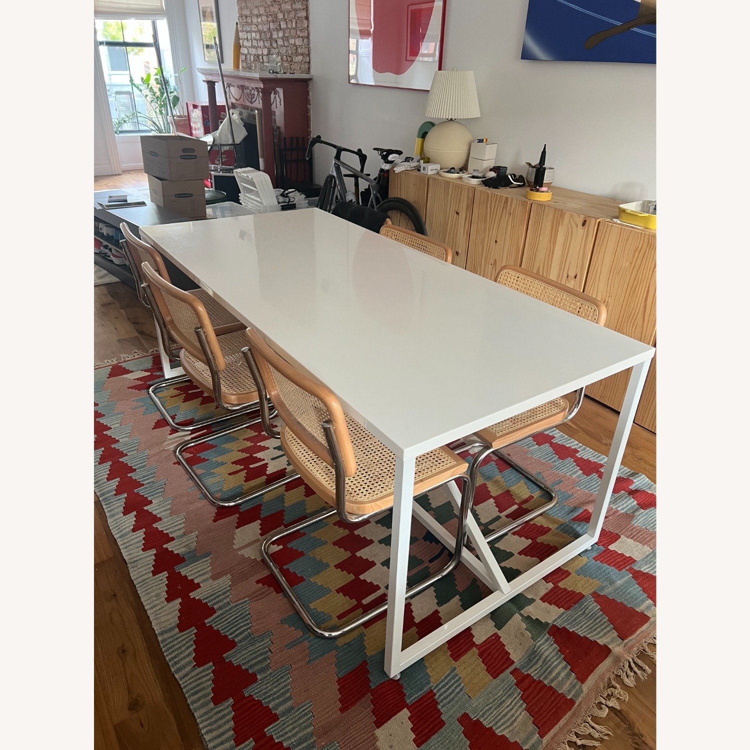 Blu Dot Strut White Dining Table - image-5